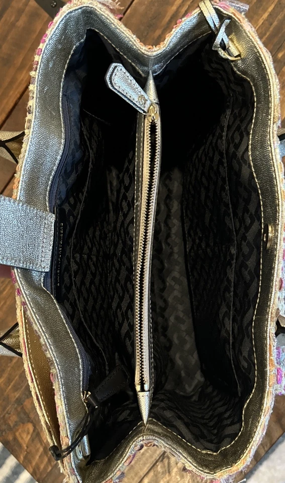 Auth DIANE VON FURSTENBERG(DVF) - Beige Pink Multi Chemical Fiber Leather - Image 3 of 4