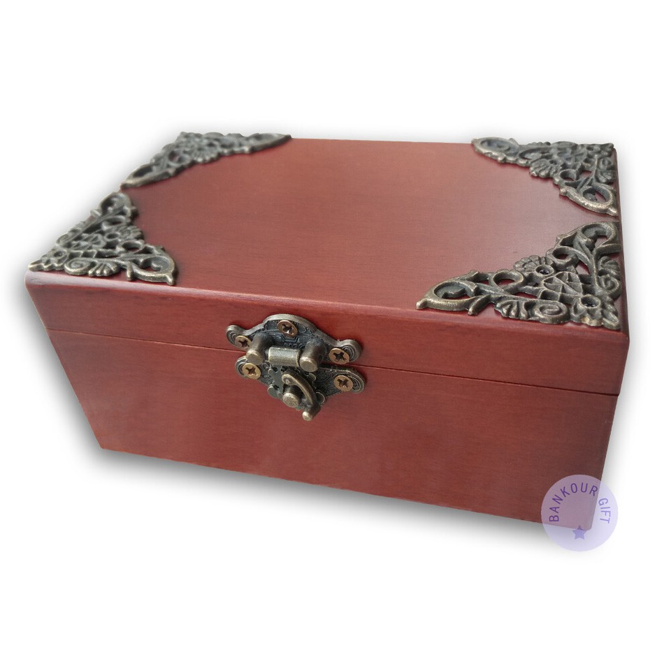 "Can't Help Falling in Love" Wooden Sankyo Music Box With an Antiqued