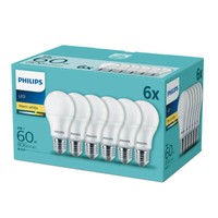 6Er-Set Philips Led Birne E27 8W Warmweiss Wie 60W GlüHlampe 806Lm 2700K ...