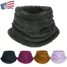 Fleece Neck Warmer Gaiter Balaclava Scarf Wrap Winter Windproof Face Covering