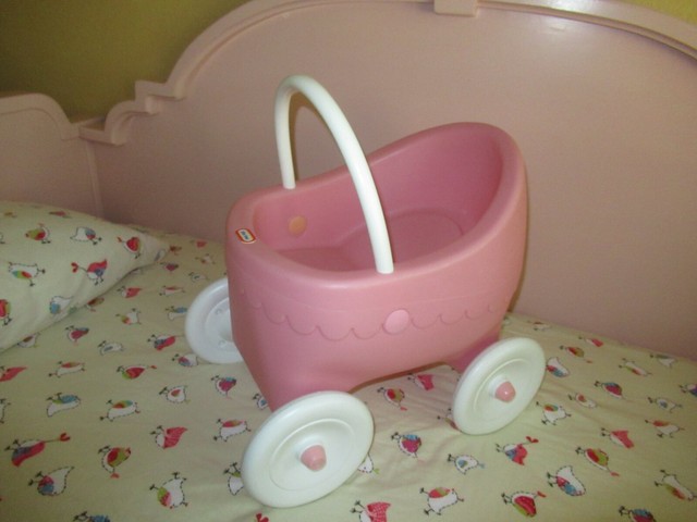 little tikes pink stroller
