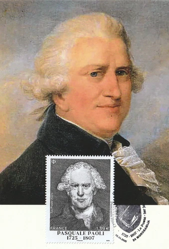 FDC 2025_Carte Maximum 1er jour_fdc_Pasquale Paoli, Corsican politician.