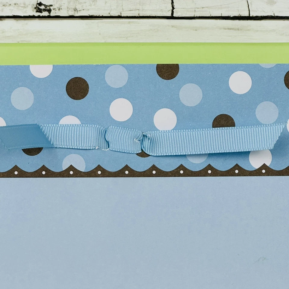 НОВЫЙ набор объявлений Gartner Studios для мальчика 50 штук синие точки 5,5 дюйма x 8,5 дюйма - Изображение 2 из 4