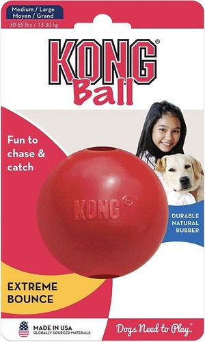 Large Dog Toys Tough Dog Toys For Aggressive Chewers Rubber Ball Kong - Picture 4 of 12