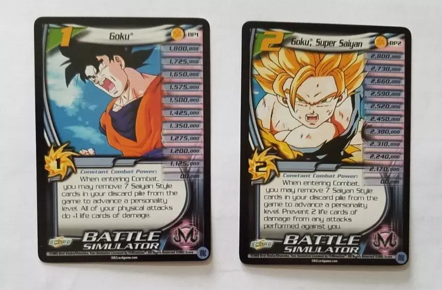 Dragon Ball Z TCG Goku lvl 2 #BP2 World Games Saga Battle Simulator DBZ CCG