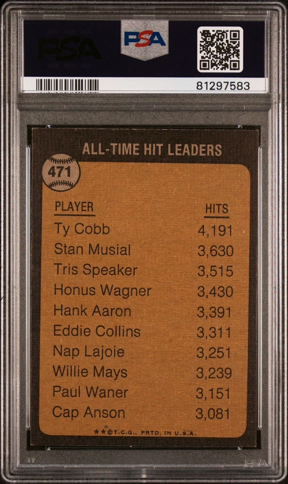 Lote de béisbol 1973 Topps HOF 7 All-Time Greats - PSA 4, 6, 7 Gehrig, Ruth, Aaron+ Foto 4 de 4