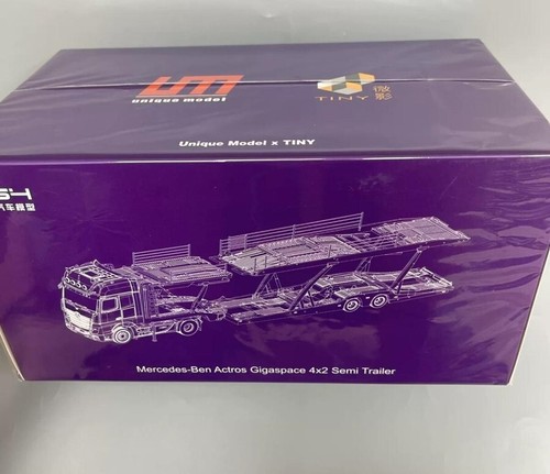 Unique Model UM x TINY 1:64 Mercedes-Benz Car Carrier Transporter Diecast Model - Picture 8 of 9