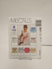 McCall's 8571 Toddler Girl's Dresses Pattern - Size 1/2/3