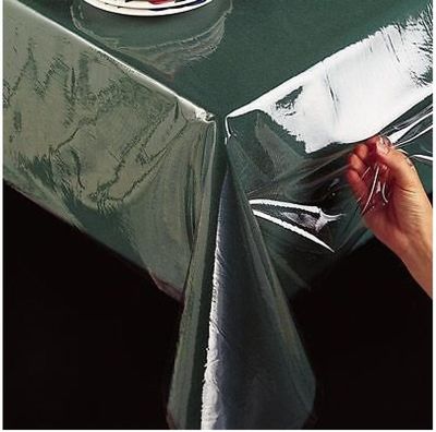 NEU TRANSPARENT KRISTALLKLAR KUNSTSTOFF WASSERDICHT PVC VINYL TISCHDECKE SCHUTZ