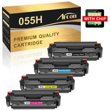 Toner Cartridge Set for Canon 055H 055 ImageClass MF741Cdw MF743Cdw LBP664CX Lot