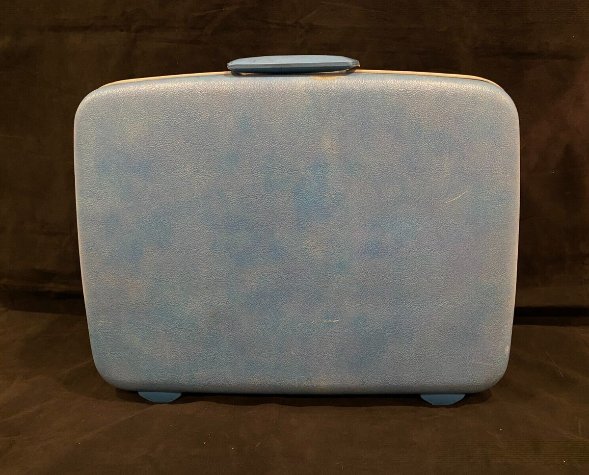 VTG SAMSONITE Retro Blue Silhouette Hard Shell Luggage 1960's