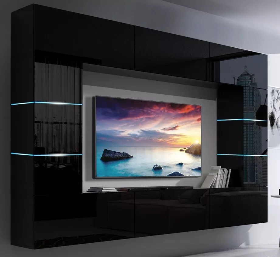Living Room Modern tv unit Furniture Set Entertainment Wall