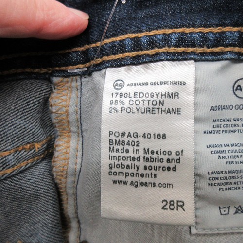 AG Adriano Goldschmied Mens Jeans Size 28 The Ives Modern Athletic Cotton Blend - Picture 13 of 16