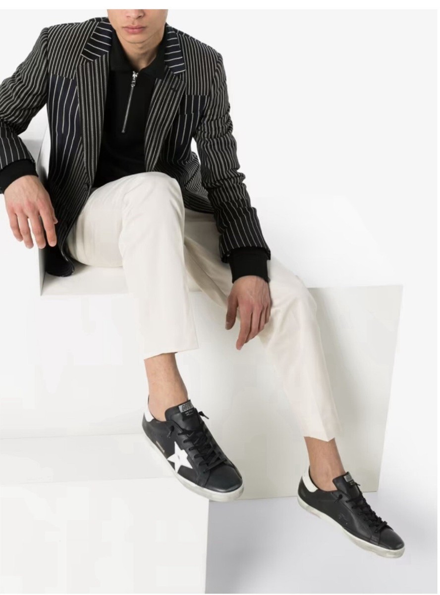 Golden Goose Men Superstar Sneaker Black White, NIB Auth