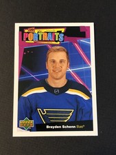 2020-21 UD Series 1 Portraits #P-38 Brayden Schenn - St. Louis Blues