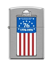 Zippo 82147 bicentennial fuel can patriotic american flag 76 1776 - 1976 Lighter
