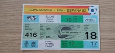 Ticket 1982 Belgium vs. El Salvador World Cup #17