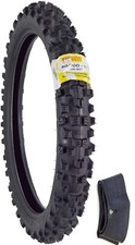 Neumático delantero medio duro PIRELLI SCORPION PRO 80/100-21 MX32 + tubo todoterreno KAWASAKI