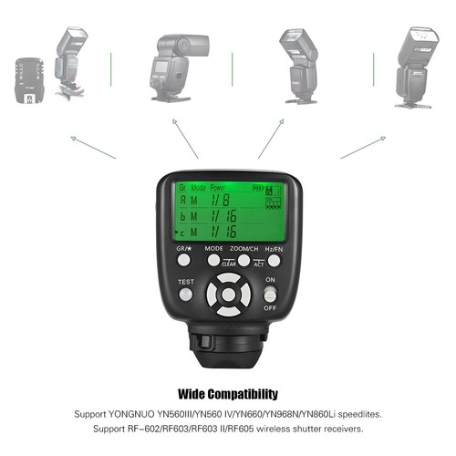 YONGNUO YN560-TX II Manual Flash Trigger Remote Controller LCD A3S6 - Picture 6 of 7