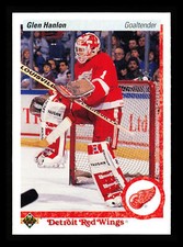Glen Hanlon 1990-91 Upper Deck Hockey NHL #395b Detroit Red Wings