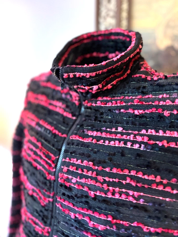 Vintage Cactus Flower Cotton Southwestern short jacket  Conchos Made in USA Sz M - Image 2 of 4