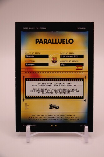 Topps FC Barcelona Focus 2023/24 - Salma Paralluelo Auto - Picture 2 of 4
