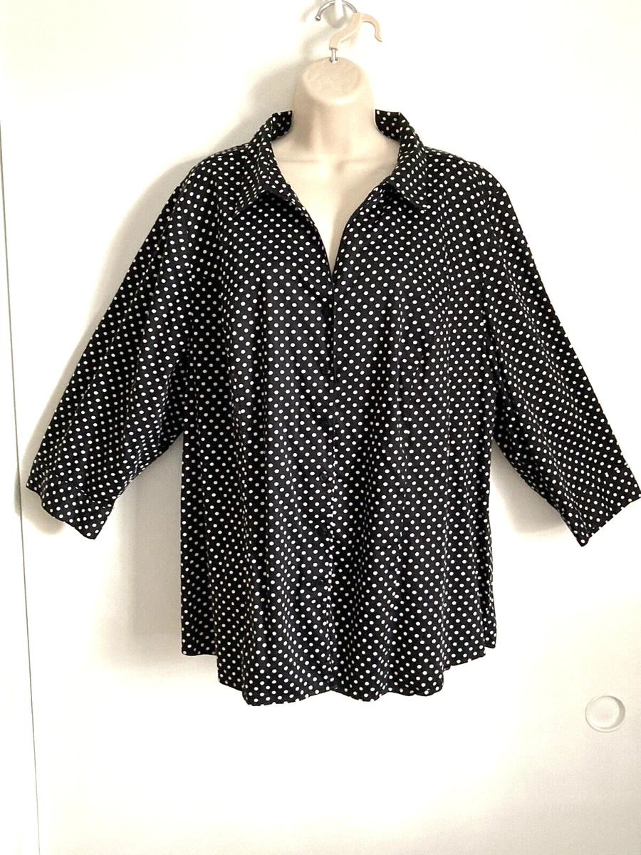 Lane bryant polka dot shirt hotsell