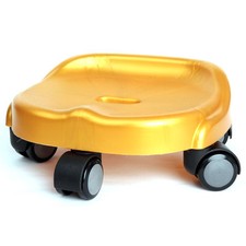 [Made In Korea] Nuova Comoda Sedia da Pavimento Mobile con 10 Ruote in Uretano