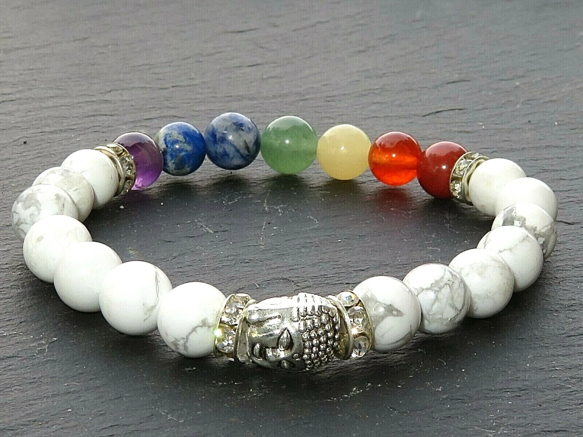 Tiger Eye 7 Chakra Buddha Head Bracelet Combination