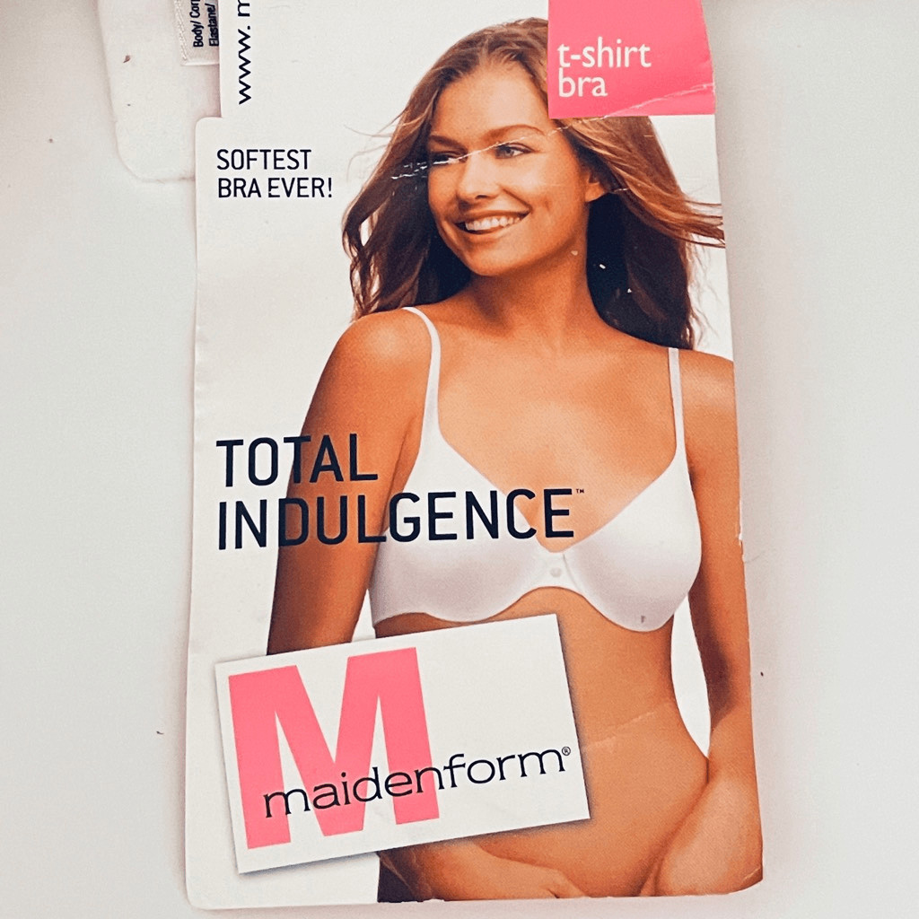NWT Vintage rare White 38D Maidenform TOTAL INDULGENCE Softest T Shirt Bra Ever image 3