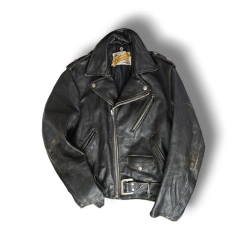 Schott Classic Perfecto Leather Motorcycle Jacket… - image 1
