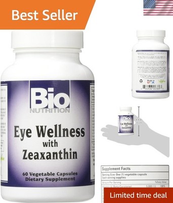 Eye Wellness with Zeaxanthin Vegetarian Capsules, 60 Count