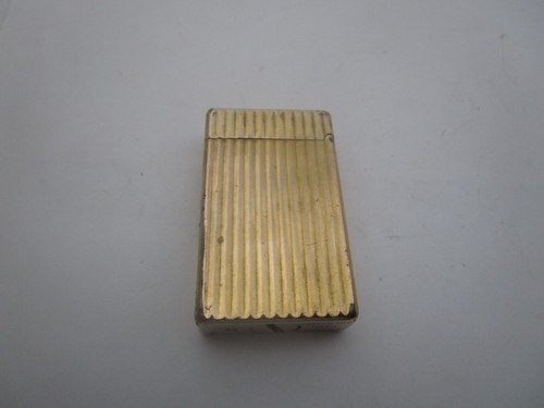 ST Dupont Vintage Gas Lighter Old Ligne 2 Rare Gold plated