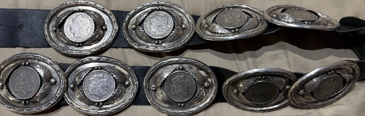 Leather Silver Vintage Belts for sale | eBay