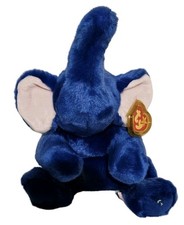 Ty Beanie Buddy Royal Blue Peanut the Elephant