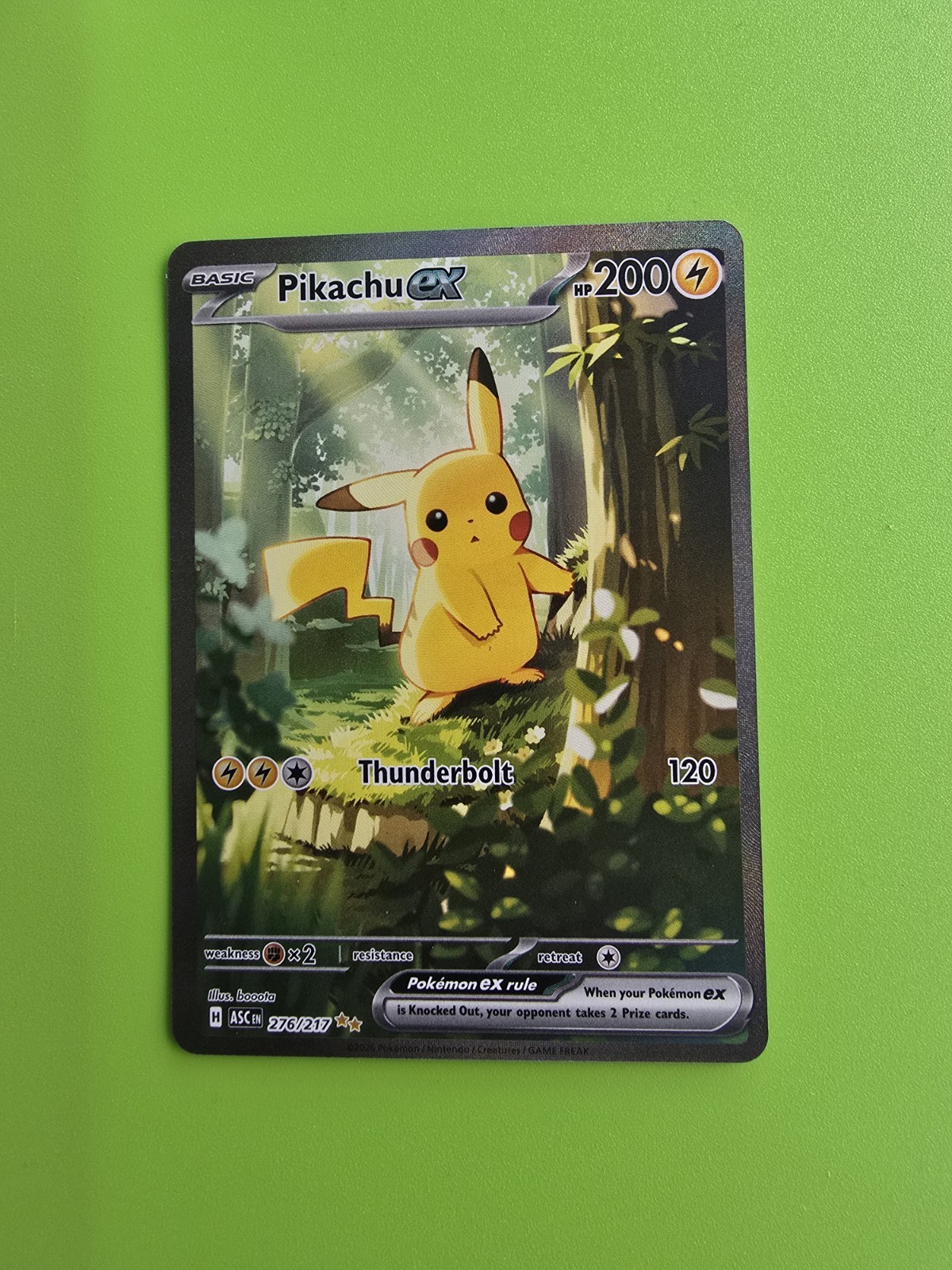 Pokémon TCG Pikachu EX SIR 276/217 - Ascended Heroes