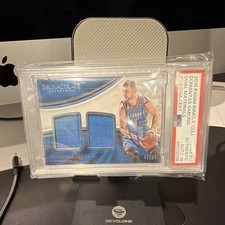 2016 Panini Immaculate Dual Materials Domantas Sabonis #DM-DS Thunder PSA
