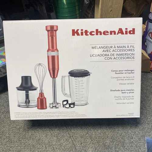 KitchenAid Corded Hand Blender with accessories