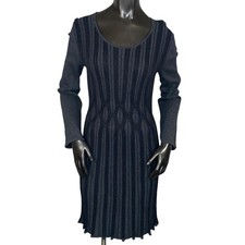 Style & Co. Cable Knit Sweater Dress Cozy Warm Winter Dress SZ M Long Sleeve 