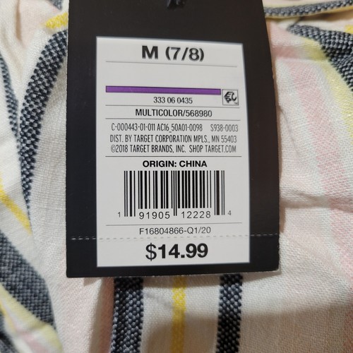 Art class Girls Shorts, Multicolor with Tie Belt, Size M, NWT - Picture 4 of 5