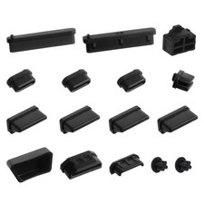 16 Pcs 10 Types USB Cover, Silicone USB Port Cover Dust Plug Mobile Dustproof