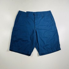 Uniqlo Chino Shorts Navy Blue Flat Front Men  s Size Medium Brand New