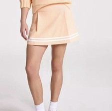 CALIA TrueLight Golf Skort 15" Peach Pleated Pocket Athletic Skirt Size 8 NWT