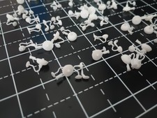 HO Scale Gooseneck Lamps Lights Unlit 48 Pcs