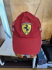 Vintage Official Ferrari Formula 1 F1 Shell Helix Red Baseball Cap Italy