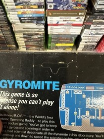 NES Gyromite Complete In Box Unpunched Hang Tab CIB Matte Sticker Seal 5 Screw