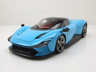 Ferrari Daytona SP3 Bleu Modèle Réduit 1:18 Bburago Signature - Photo 1/4