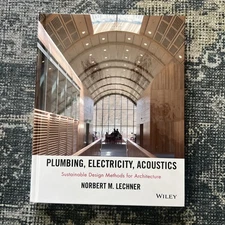 Plumbing, Electricity, Acoustics: Sustainable Design Methods for Architecture by