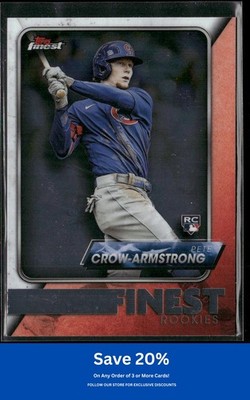 Pete Crow-Armstrong 2024 Finest #FRD-5 Finest Rookies Design Variations Cubs