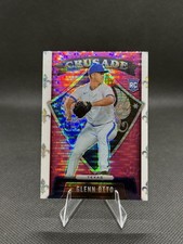 2022 Panini Chronicles #18 Glenn Otto Crusade Pink Pulsar Rookie Card Rangers. rookie card picture